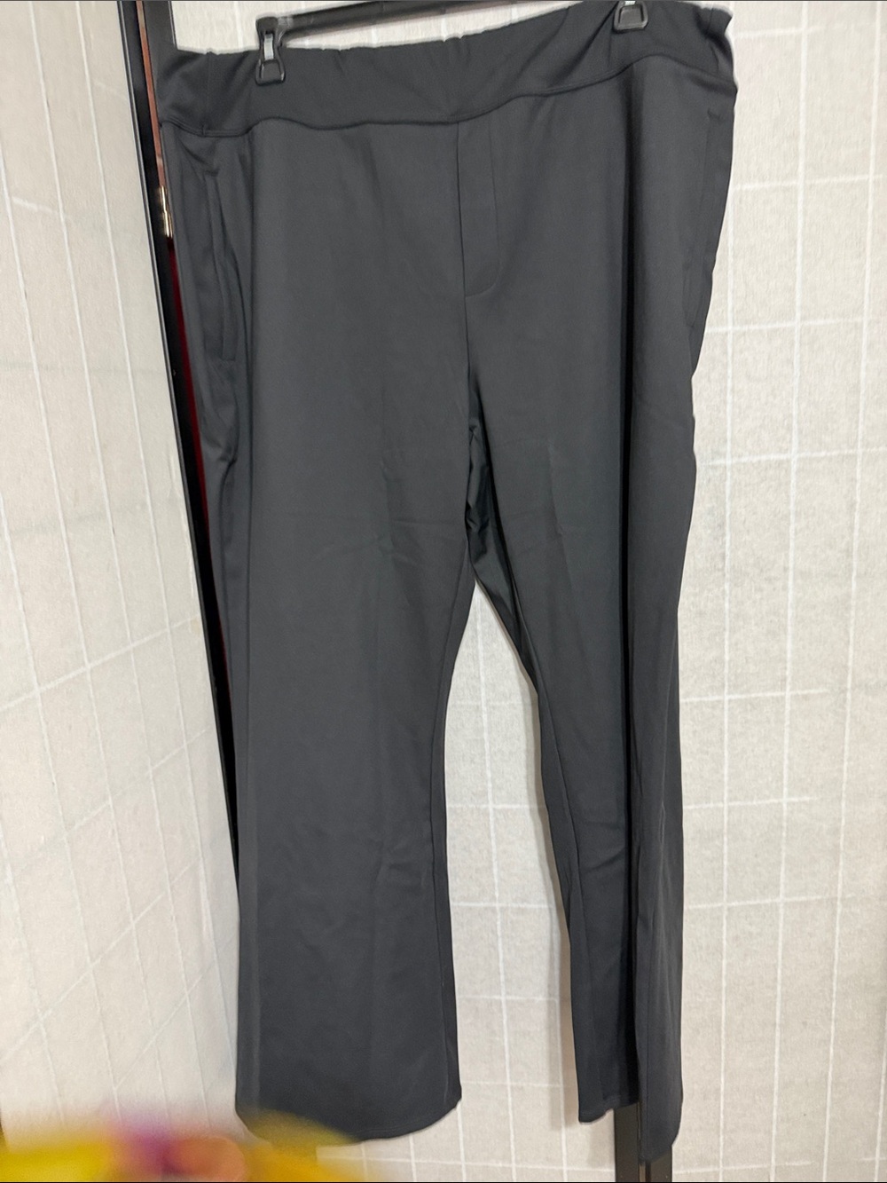 HALARA Flex High Waisted Work Flare Pants with Side Zip Pockets